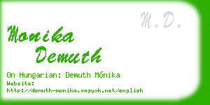 monika demuth business card